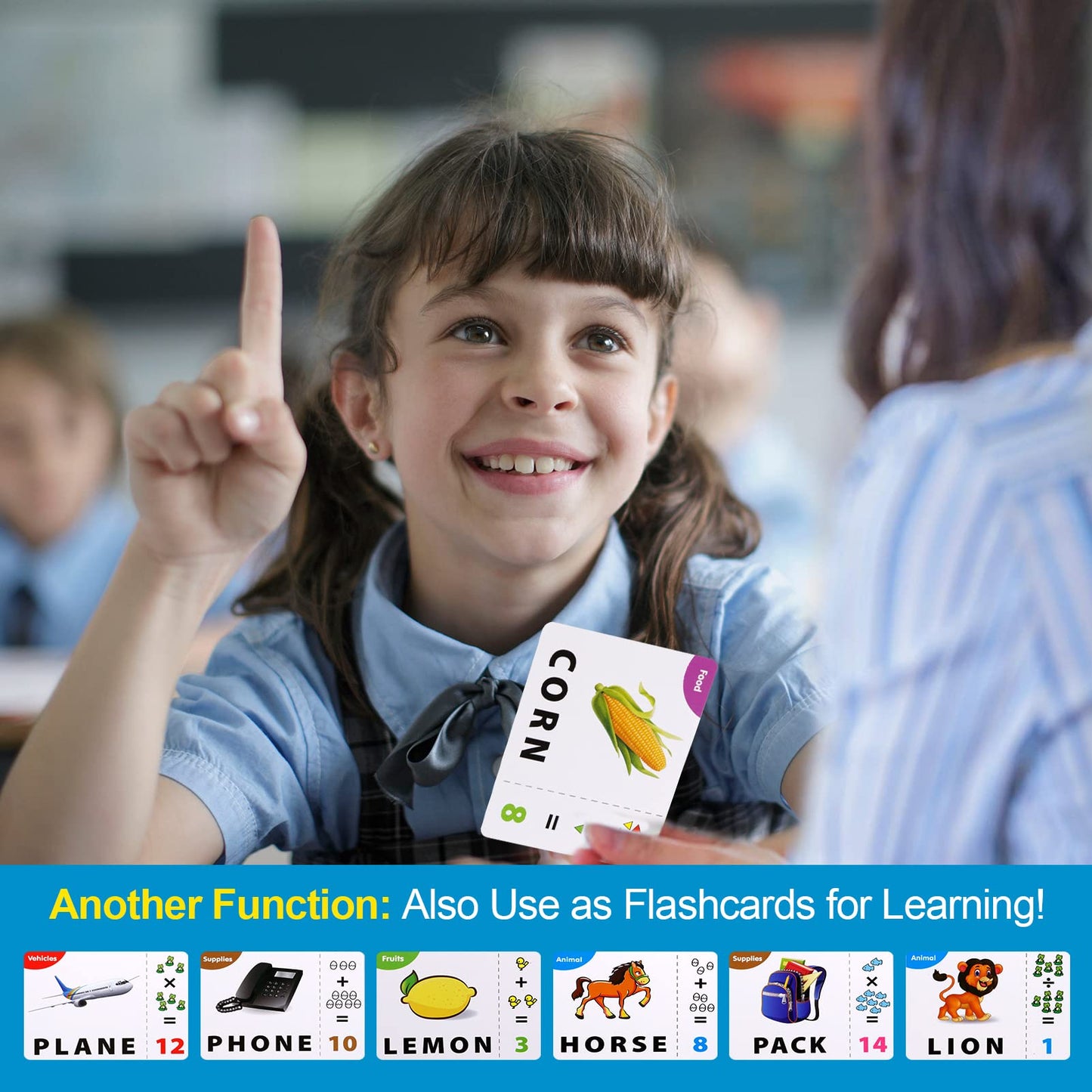 Flash Cards For Kids, 2 In 1 Education Matching Letter Games,Phonics Alphabet Spelling & Reading Toys, Learning Toy Birthday Gifts For Preschool Kindergarten Boys Girls Activities Ages 4-8