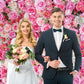 Pink Floral Backdrop Flower Wall Photography Background Valentines Day Decorations for Bridal Shower Wedding Baby Shower Birthd