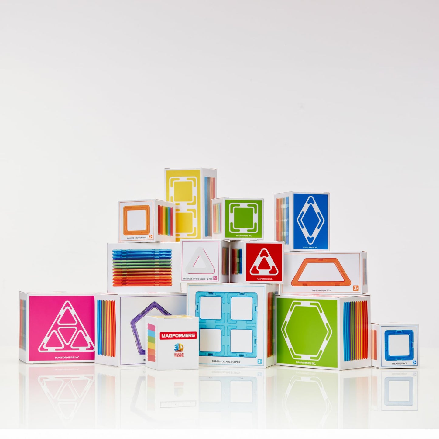 Magformers Super Triangle 12 Piece Set | Magnetic Tiles Building Blocks, Educational Kit, STEM Toy Set | Magnetic Building Tiles