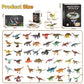 50 Realistic Dinosaur Toys For 3-7 Year-Old Kids, With Dinosaur Book & Dinosaur Learning Cards - Educational Small Dinosaur Figures For Dinosaur Party Favors, Dinosaur Gifts, Boys And Girls