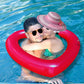 Red Heart Float mature-themed Heart Pool Floats  Water Fun Beach Party Toys for Aults Birthday Scene Layout Props.(47 in Red)