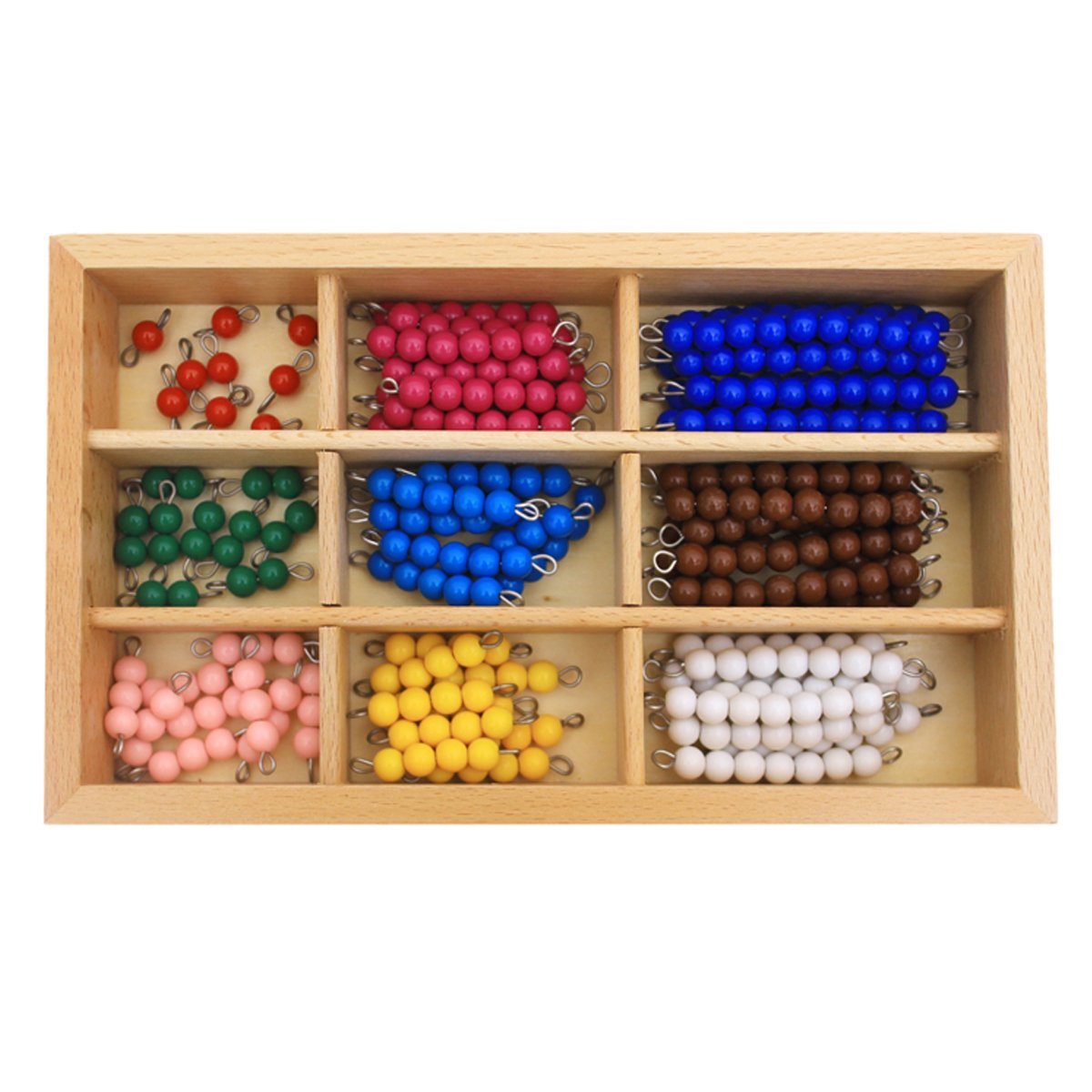 New Sky Montessori Checker Board Beads Early Development Mathematics Material For Kids Wooden Toy Montessori Math Learning Addit