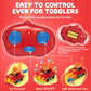 snookids 2 Pack Remote Control Cars for Toddlers and Kids with Detachable Figures, Lights and Music, Toys for Boys and Girls Age