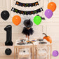 Halloween 1St Birthday Decorations For Boys /Girls-Black Orange Purple Green Halloween Balloons With 40Inch Black 1 Balloon And