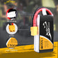 TATTU LiPo Battery Pack 1300mAh 45C 3S 11.1V with XT60 Plug(2 Pcs)