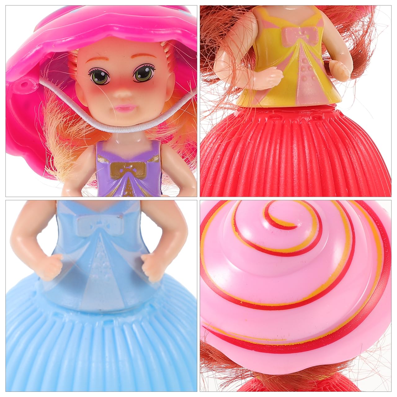 Ipetboom 3PCS Mini Beautiful Cake Doll Toy - Surprise Cupcake Princess Doll Toys - Transforming Scented Princess Dolls for Girls Funny Game Gift (Random)