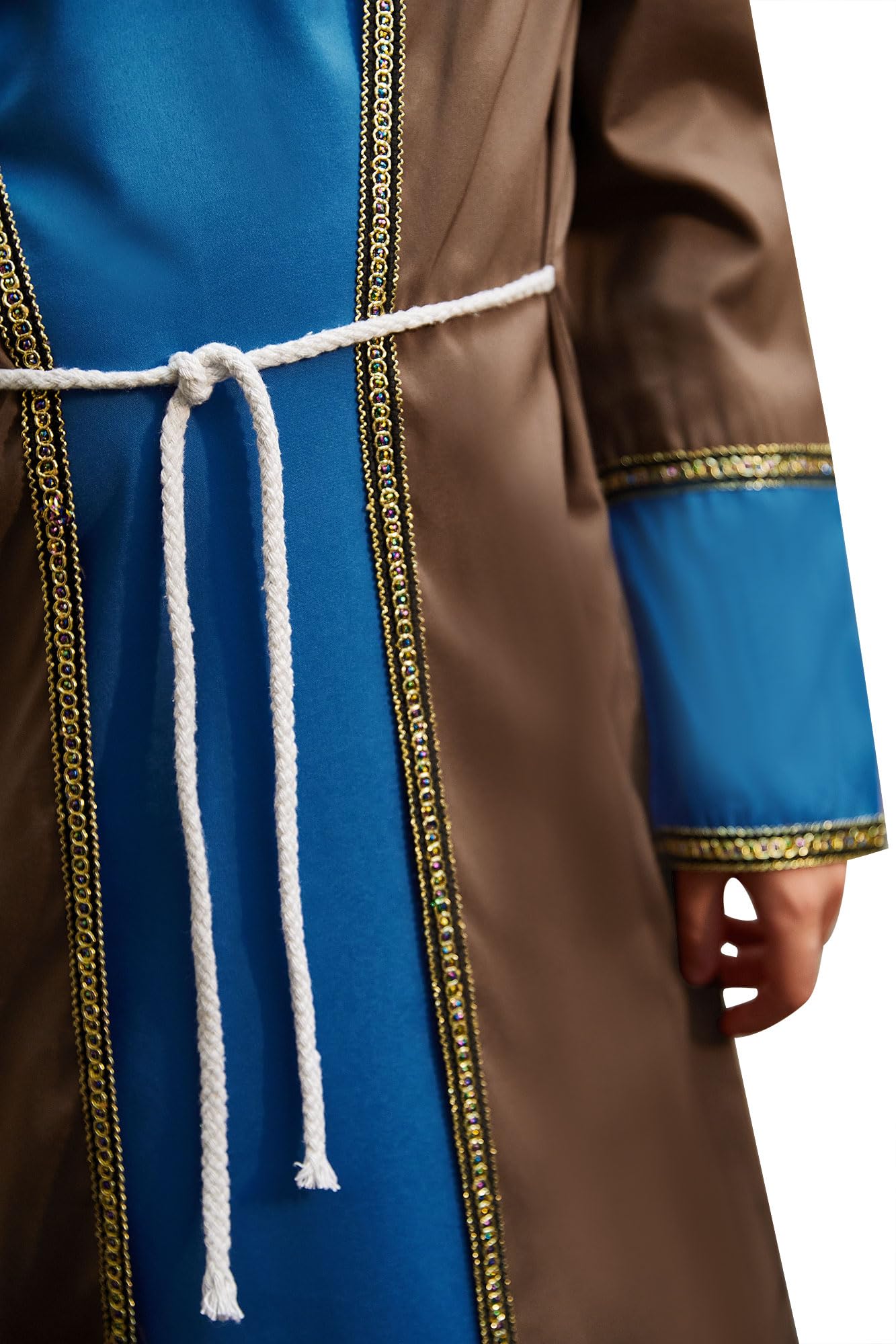 Besserbay Christmas Little Boy'S Joseph Shepherd Elder Party Outfit Biblical Robe With White Headpiece 6 Years