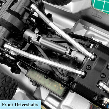 MOHERO 2Pcs SCX24 Driveshafts Stainless Steel Center Drive Shaft for Axial 1/24 SCX24 Gladiator AXI00005 RC Crawler Upgrade Part