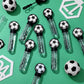 Pullcrease 16 Pcs Soccer Bubble Wands Party Favors Soccer Gifts Birthday Bubble Wand Bulk Soccer Party Decorations Soccer Theme