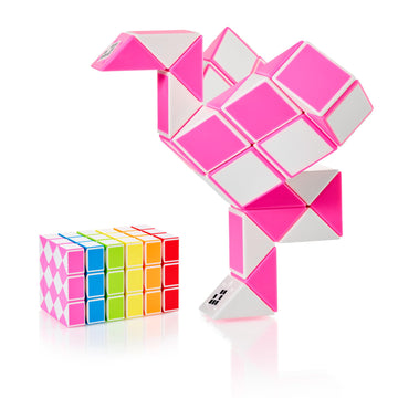 Cubidi Magic Snake Cube | Fidget Snake Toy For Kids | Travel Toys For Kids Ages 4-8 | Great Gift For Boys And Girls Birthday, Ch