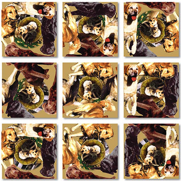 B.Dazzle Retrievers Scramble Squares 9-Piece Puzzle - One Size, Paper Material