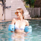 Forfuture-go Inflatable Arm Bands - 2pcs Pool Float, PVC, Blue, Confidence Building for Swimming Trainers