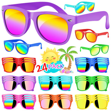 Ynrriiy Kids Sunglasses Bulk, Kids Sunglasses Party Favor,Neon Party Sunglasses For Kids, Boys And Girls Age 3-8, Beach Pool Bir