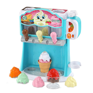 Leapfrog Count And Swirl Ice Cream Maker Playset For Kids Ages 2 Years And Up, Blue
