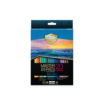 MASTERART Colored Pencils Master Series 20 Colors in Special Collection for Kids and Adults Coloring (SEA SET)
