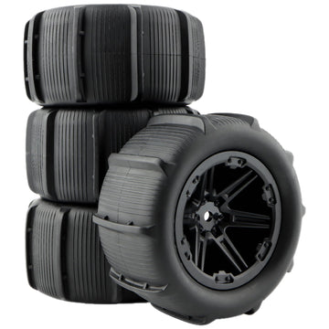 Gdool 1:14 Paddles Buggy Tires Hex 12Mm Wheels For Snow Sand 1:14 14301 14302 H14Mk Jc14Ep Hp141S Hp141 14209 14210 Rc Car(4 Pie