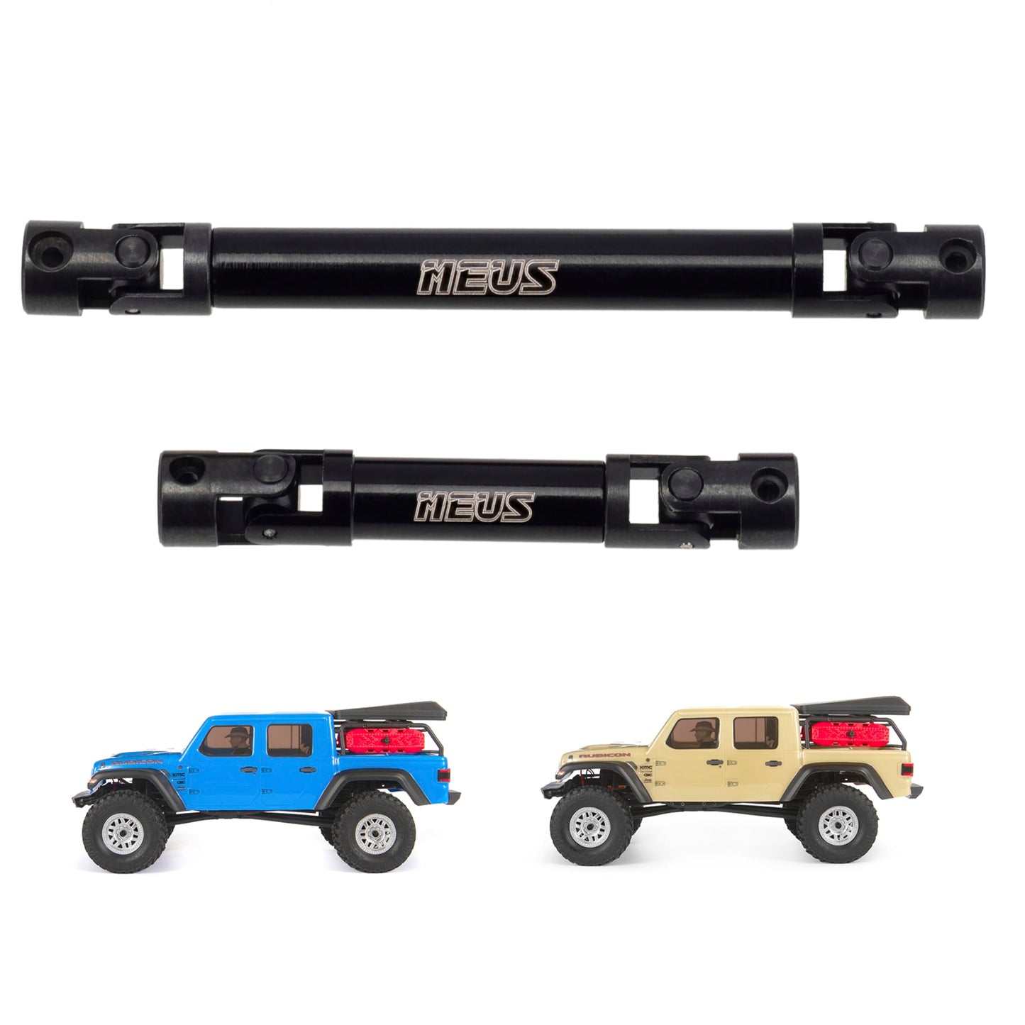 MEUS RACING SCX24 Driveshaft Center Drive Shaft for Axial 1/24 SCX24 Gladiator (45-58MM+69-95MM)