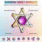 8 Pieces Rainbow Metal Spinner Cool Finger Spinners High Speed Hand Spinners Toys For Stress Anxiety Gift For Adults And Teens (Cool Style)