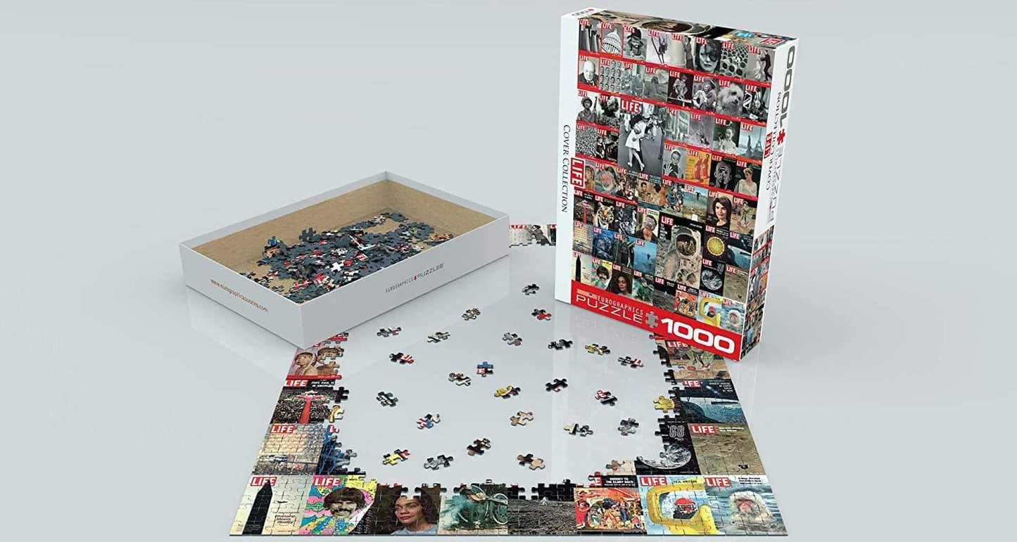 Eurographics The Life Cover Collection (1000 Piece) Puzzle (6000-0819) , Black