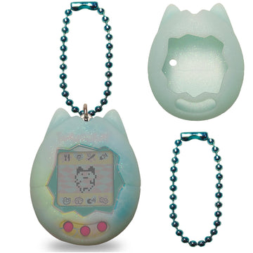 Silicone Cover Case For Tamagotchi Original, Protective Sleeve Skin For Original Tamagotchi Digital Pet Accessories(Only Case)(Blue)