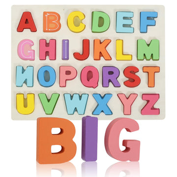 Kairsya Alphabet Puzzle - Montessori Wooden Puzzles For Toddlers 1-5 | Abc Alphabet Puzzles Learning Toys For Toddlers 1-5 Alpha