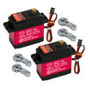 2Pack 25KG Digital Servo High Torque Full Metal Gear Waterproof for RC Car Crawler Robot Control Angle 180