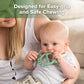 Haakaa Silicone Crab Baby Teether,Teething Toys,360 Baby Toothbrush Head For Infant Self-Brushing Training,Food-Grade Silicone,P