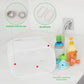 Ligereza Quick Scoop Baby Mesh Bath Toy Storage, 2X Capacity & Large Opening Toy Organizer, Toddler Bath Gift & Bathtub Toy Holder (White)