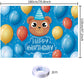 Cute Bear Birthday Party Decoration Cute Bear Happy Birthday Backdrop Cute Bear Photo Background Banner Poster For Kids Boys Bir