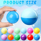 MiniInflat 120 Pcs 2 Inch Empty Vending Machine Capsules Colored Round Capsules Toy Bulk Gumball Machines Plastic Balls Small Pl