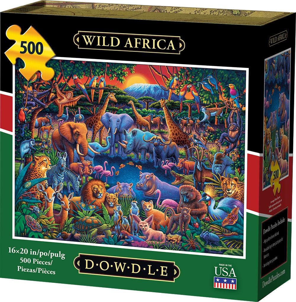 Dowdle Jigsaw Puzzle - Wild Africa - 500 Piece