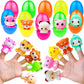 10 Pack Large Prefilled Easter Eggs with Animal Finger Puppets Toys for Kids Toddler, Easter Basket Essential Stuffers Gifts for