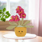 Apricot Lamb Potted Butterfly Orchid Plush Stuffed Flowers For Kids, Soft Cute Plushies Toys For Baby Girl And Boy, Fluffy Potte