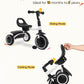 RIDYEE Toddler Tricycle for 18 Months to 5 Years, Foldable Tricycles for 3-5 Year Olds, Kids Tricycle with Adjustable Carry-Frie