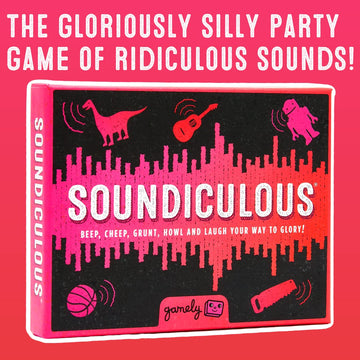 Soundiculous: The Hilarious Pocketsize Party Game Of Ridiculous Sounds That Gets The Whole Family Laughing.
