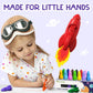 TinyGeeks 16 Count Toddler Crayons - Non-Toxic, Washable, Easy to Hold - Multicolored Crayons for Kids Ages 3-10