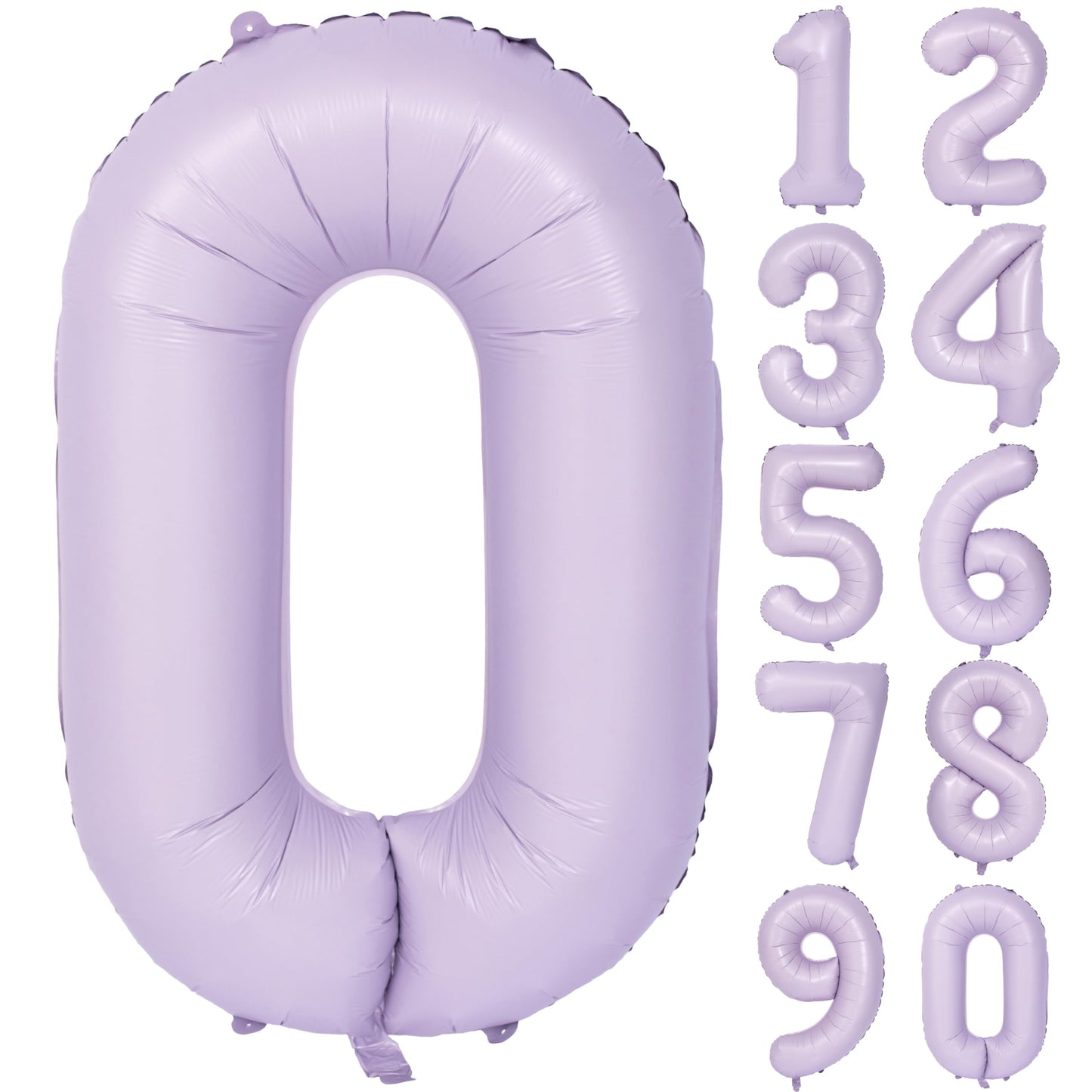 40 In Matte Purple Number Balloons Helium Foil Mylar Balloon Birthday Party Banquet Decoration Digital 0