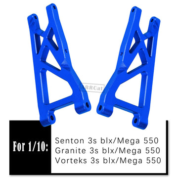 Aluminum Front Rear Suspension A-Arms Upgrades for 1/10 Granite Senton Vorteks 3s Blx Mega 550 4x4,ARRCat 4-Pack Alloy A-Arms Ho