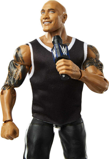Wwe The Rock Elite Collection Action Figure, 6-In Posable Collectible Gift For Wwe Fans Ages 8 Years Old & Up