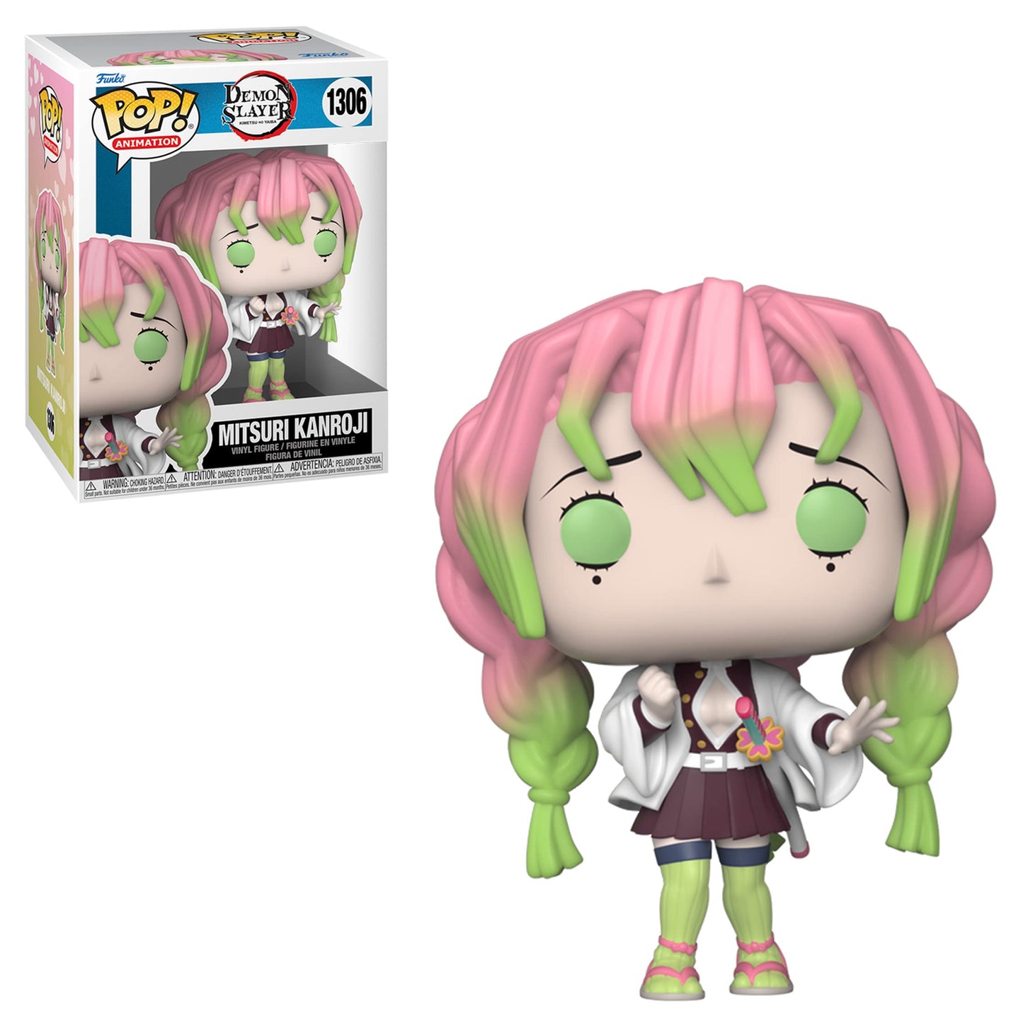 Funko Demon Slayer Pop Bundle - Kamado Tanjiro, Kyojuro Rengoku, Rui, Mitsuri Kanroji, Kanao Tsuyuri