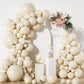 Sand White Balloons In Different Sizes 5 10 12 18Inch-134Pcs Sand White Balloons For Garland Arch