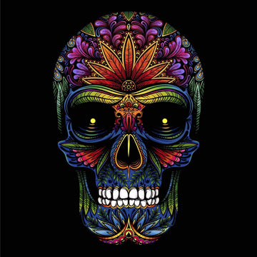 Crystal Art Diamond Painting Notebook - Skull Notebook Kit - Create a Sparkling Notebook Cover using Crystals - For ages 8 and u