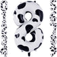 Cow Print Number 8 Balloon, Large 40 Inch Cow Number Birthday Balloons, Foil Mylar Number 8 Balloons For 8 Year Old Birthday Par