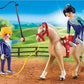 Playmobil Vaulting Horse Building Set - Plastic, White, Model 6933