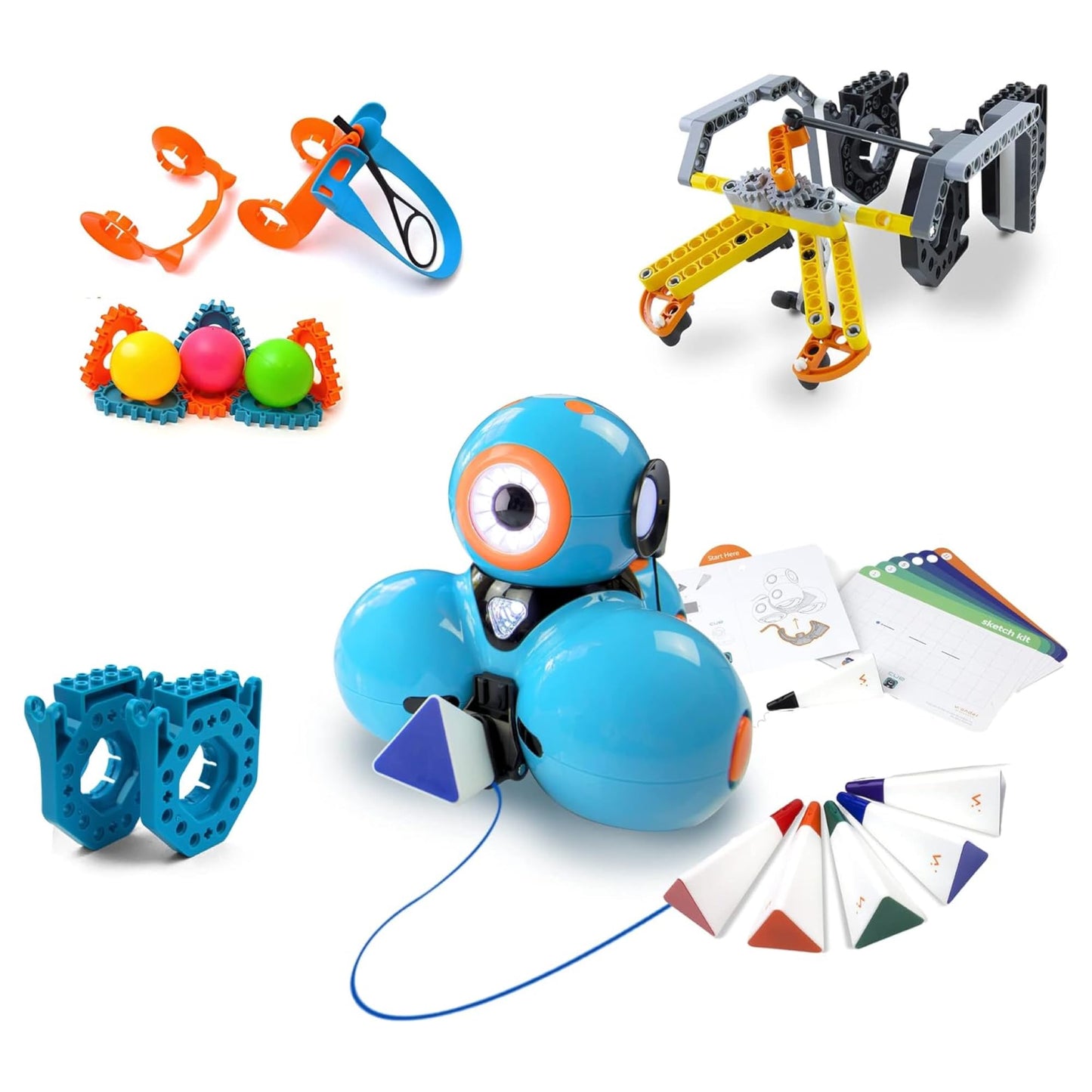 Wonder Workshop Dash Robot Wonder Pack - Coding Educational Bundle for Kids 6+ - Free STEM Apps with Instructional Videos - Laun