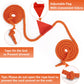 Cwlakon Field Day Games Tug Of War Rope Outdoor Games For Kids, Teens And Adults, Family Reunion Birthday Party Outside Yard Picnic Games For Team Building Activities, 20 Feet, Orange