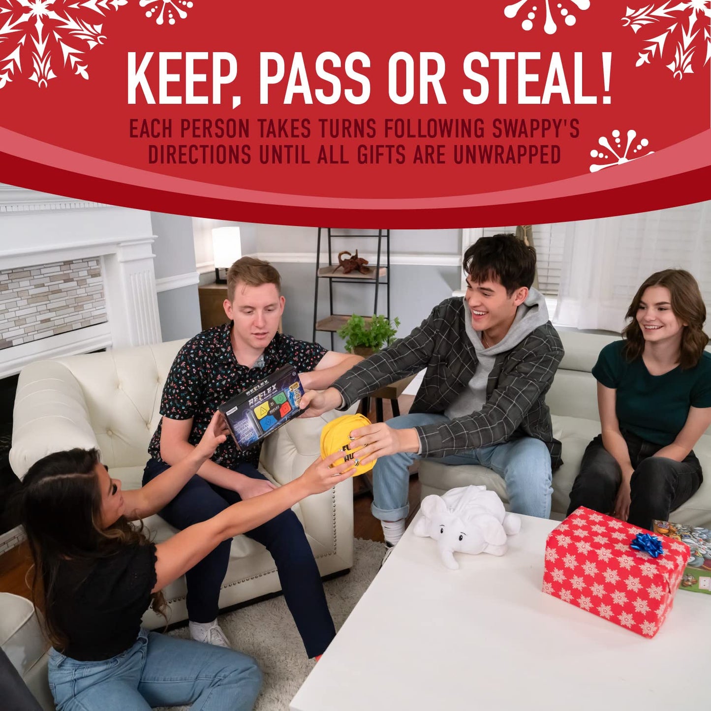 Squirrel Products White Elephant Party Kit - Fun Gift Exchange Game, Model SQ-451, Paper, Holiday Themed, Ideal for Christmas Parties