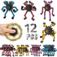 12 Pcs Deformable Robot Fidget Spinners Toys For Party Favor, Transformable Fingertip Spinner For Classroom Prizes, Christmas Va