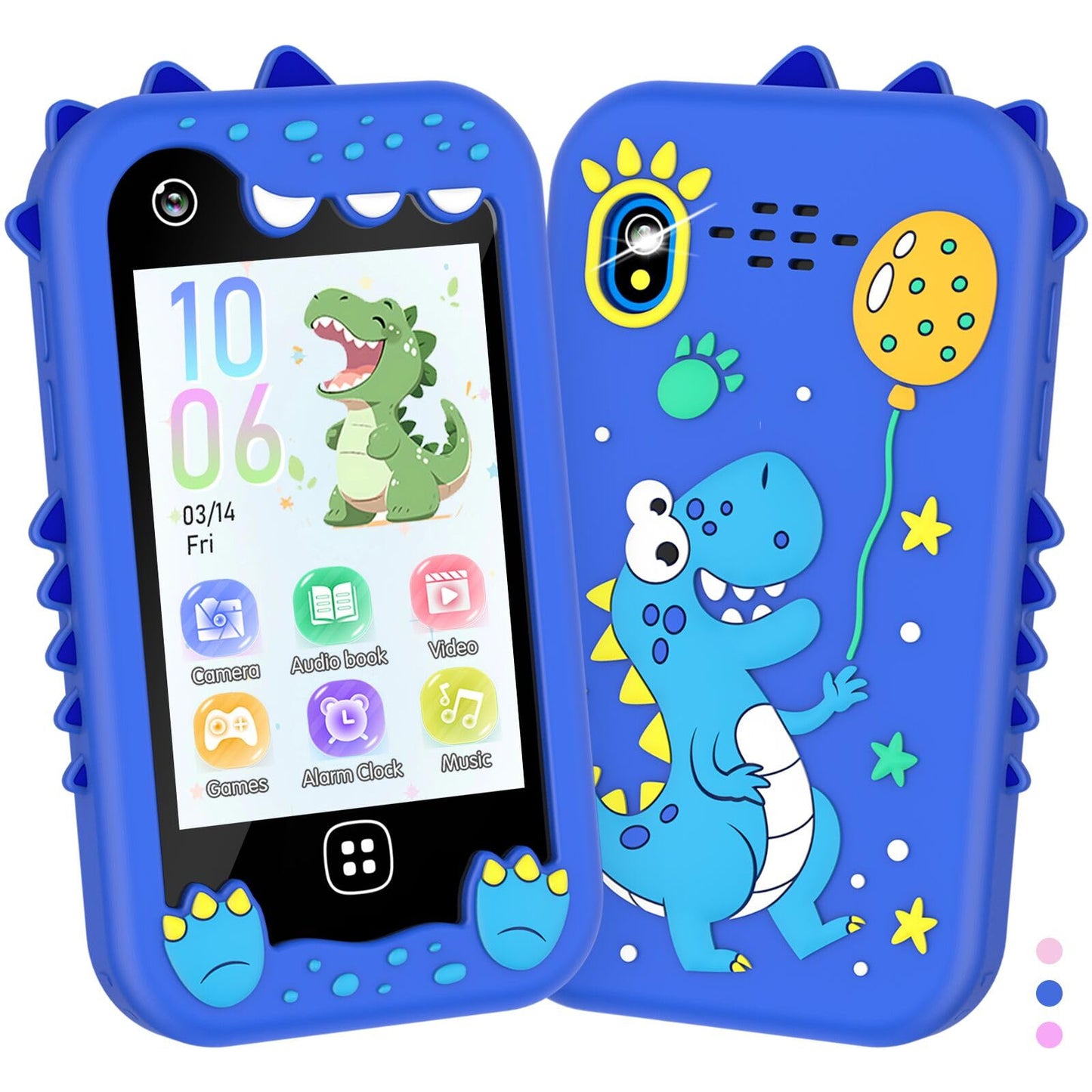 Kids Smart Phone for Girls Boys - Kids Cell Phone Toys Ages 3-10 with Touchscreen, Dual Camera, Music Player, 17 Games Toddler L