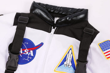 Cuteshower Kids Astronaut Nasa Costume For Boys Girls Space Jumpsuit Halloween (Orange, 5-7 Years)